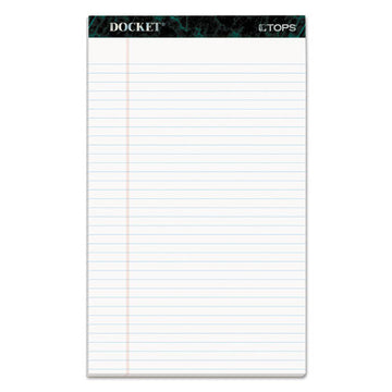 TOPS™ Docket Ruled Perforated Pads, Wide-legal Rule, 50 White 8.5 X 14 Sheets, 12-pack freeshipping - TVN Wholesale